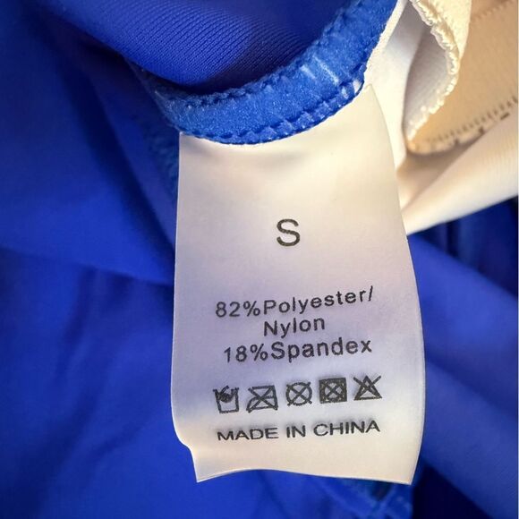 Aidonger One Piece Swim Dress Tummy Control Royal Blue NWT - Picture 6 of 6